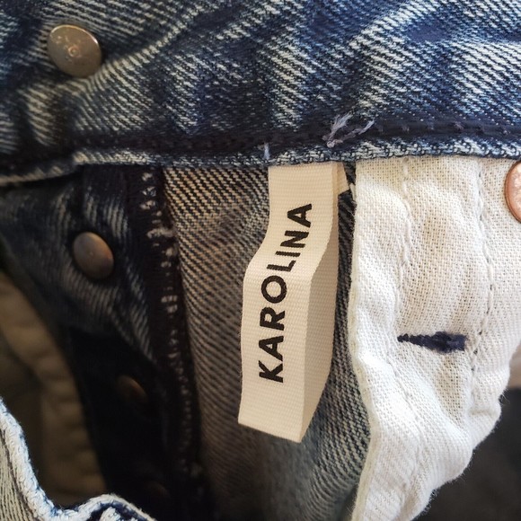 GRLFRND Karolina High Waist Tapered Leg Jean Women’s Size 25 In After The Storm. - Picture 9 of 11